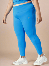 Shop-Ath Perform 7/8 High Waist Leggings Electric Blue Plus