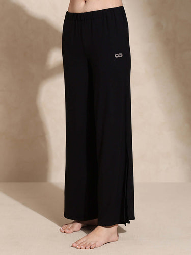 Shop-Serene Yoga Pants with Slit Black