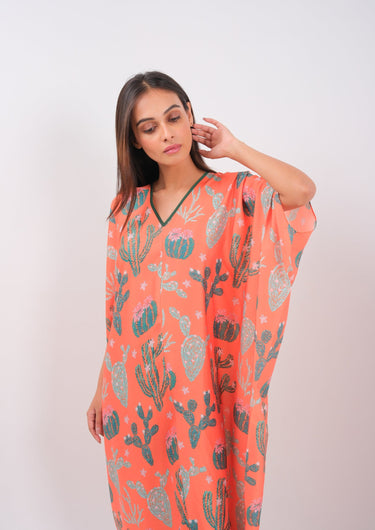 Desert Bloom Meets Ocean Breeze - Beach Dress