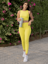 Shop-Ath Perform 7/8 High Waist Leggings Lime