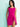 Magenta Glow Knot-Skirt Bodysuit