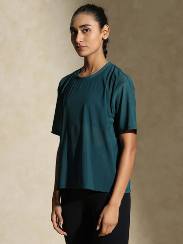 Shop-Traq Mesh Tee Teal