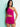 Magenta Allure One-Shoulder Skirt Bodysuit