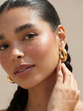 Gold Semi Hoop Earrings