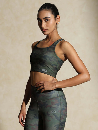 Shop-High Impact Action Bra With Clasp Army Camo