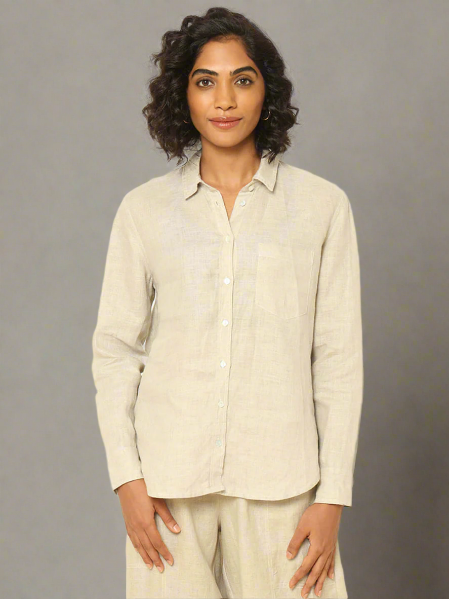 Shop-Linen Shirt Beige