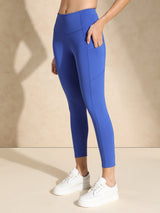 Blue luna sculpt leggings - Earthy tones activewear for Valentine's gift for her.