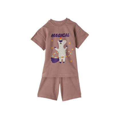 French Terry Tee & Shorts Co-ord Set