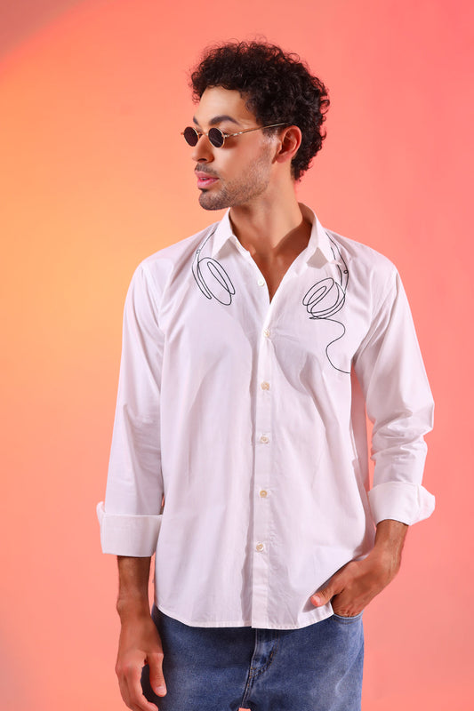 Acoustic White Shirt For Men