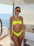 Maldives Neon Halter Bikini Set