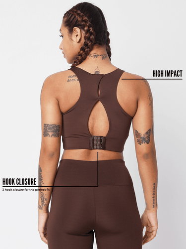 Shop-High Impact Action Bra With Clasp Java