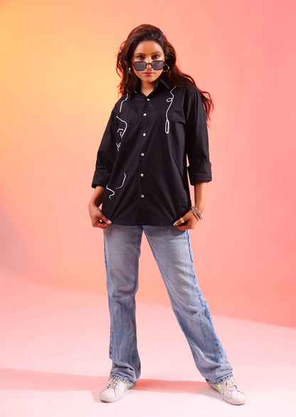 Bruno Black Shirt For Men
