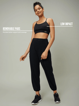 Shop-Crossback Luxe Bralette Black