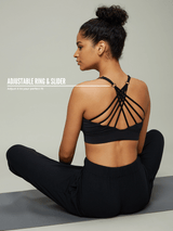 Shop-Crossback Luxe Bralette Black