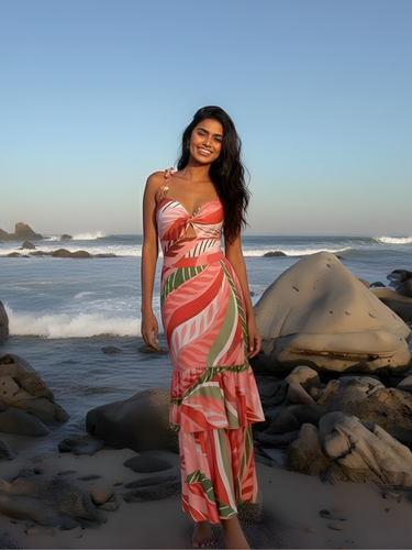 Paradise Ruffle Swimsuit & Skirt