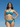 Bali Teal Blue Halter Bikini Set