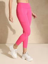 Premium hot pink leggings set for women - Valentine's Day gift for fitness lover