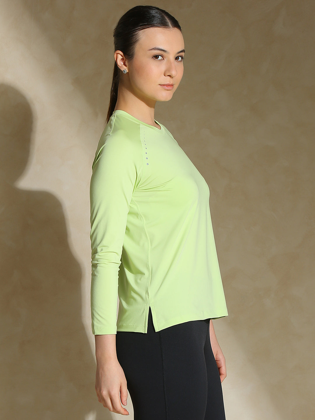 Aero TraqDry Long Sleeve Tee Lily Green