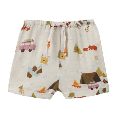 Organic Muslin Vest & Shorts Set