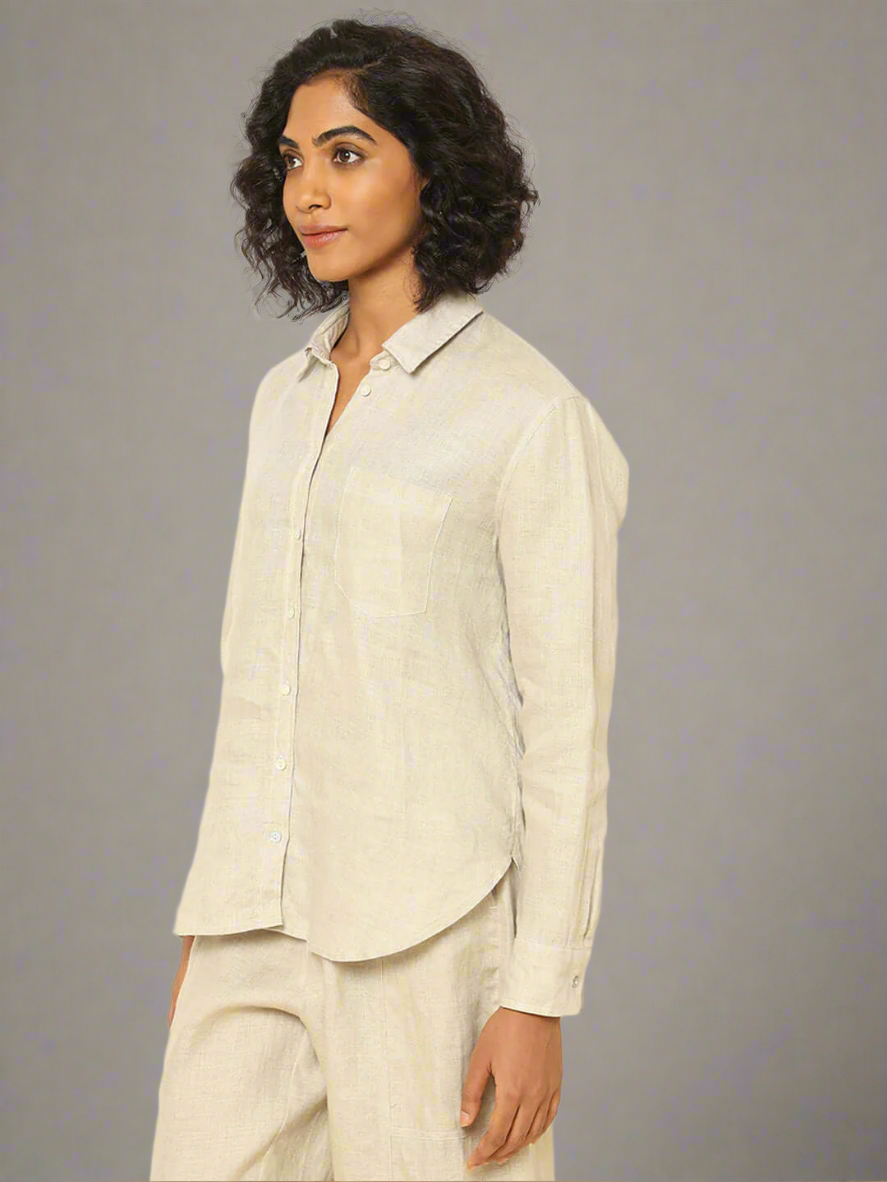 Shop-Linen Shirt Beige