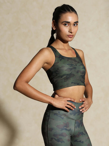 Shop-High Impact Action Bra With Clasp Army Camo