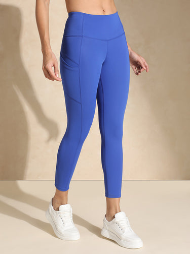 Blue luna sculpt leggings - Earthy tones activewear for Valentine's gift for her.