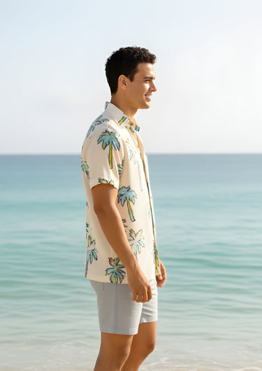 Tropical Drift – Men’s Floral Beach Shirt