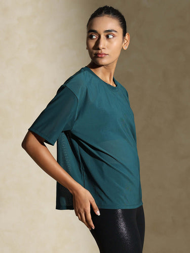 Shop-Traq Mesh Tee Teal