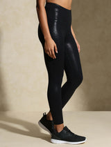 Shop-Gloss Bra & Ath Track Leggings Shiny Black