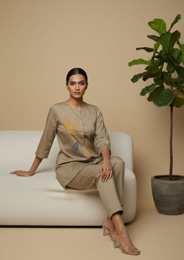 Mud Bloom Applique Co-ord Set