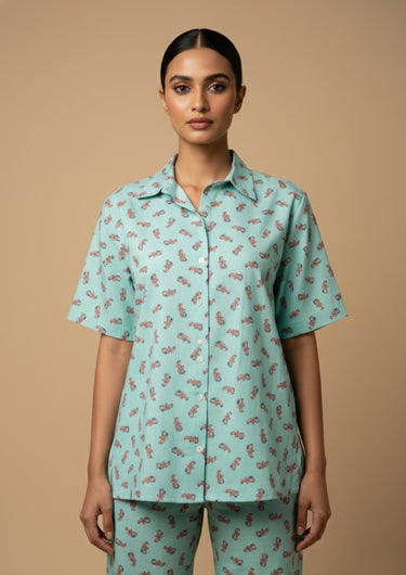 Lobster Print-Night Suit