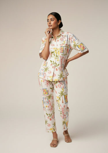 Tropical Bliss Printed-Night Suit