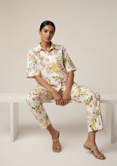 Tropical Bliss Printed-Night Suit