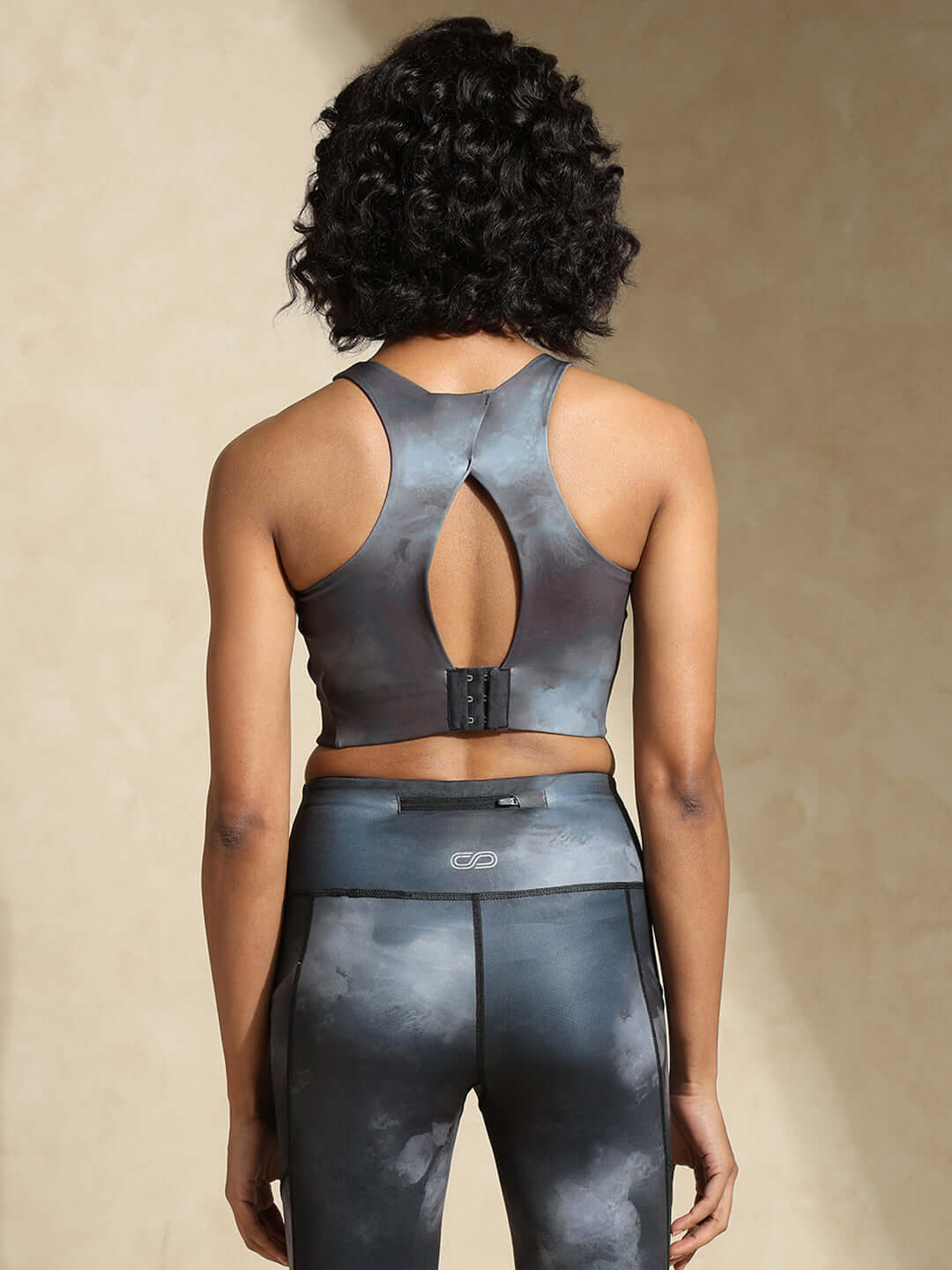 Shop-High Impact Action Bra With Clasp Acid Wash