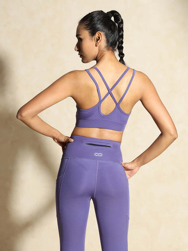 Shop-Yoga Strap Back Bra Iris