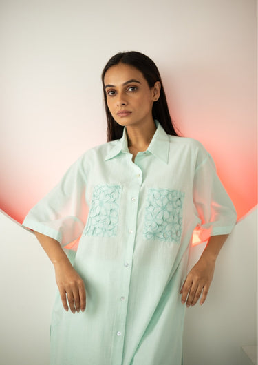 Mint Bloom Pocket Nightshirt