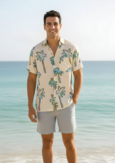 Tropical Drift – Men’s Floral Beach Shirt