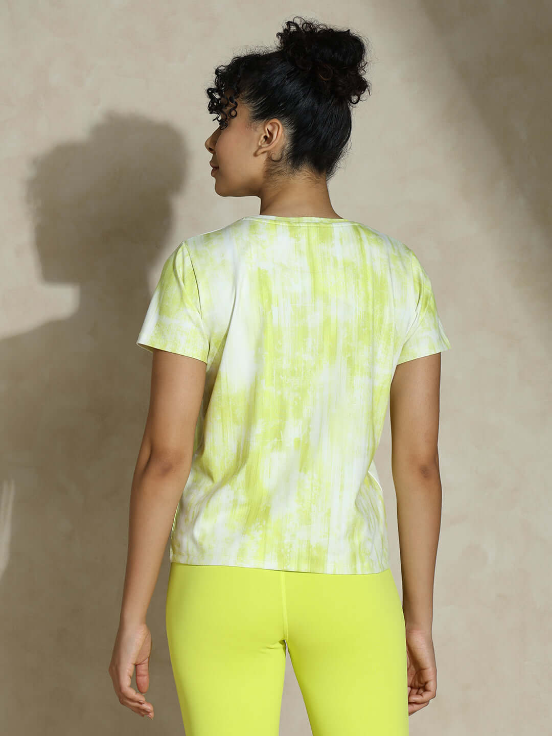 Shop-Shibori Wicking Tee Lemon Grunge