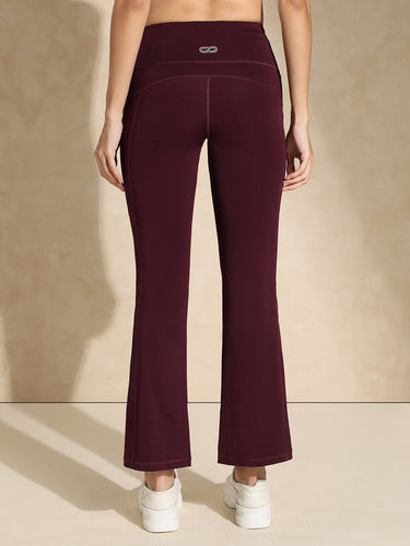 Shop-Luna Sculpt Flare Pants Plum