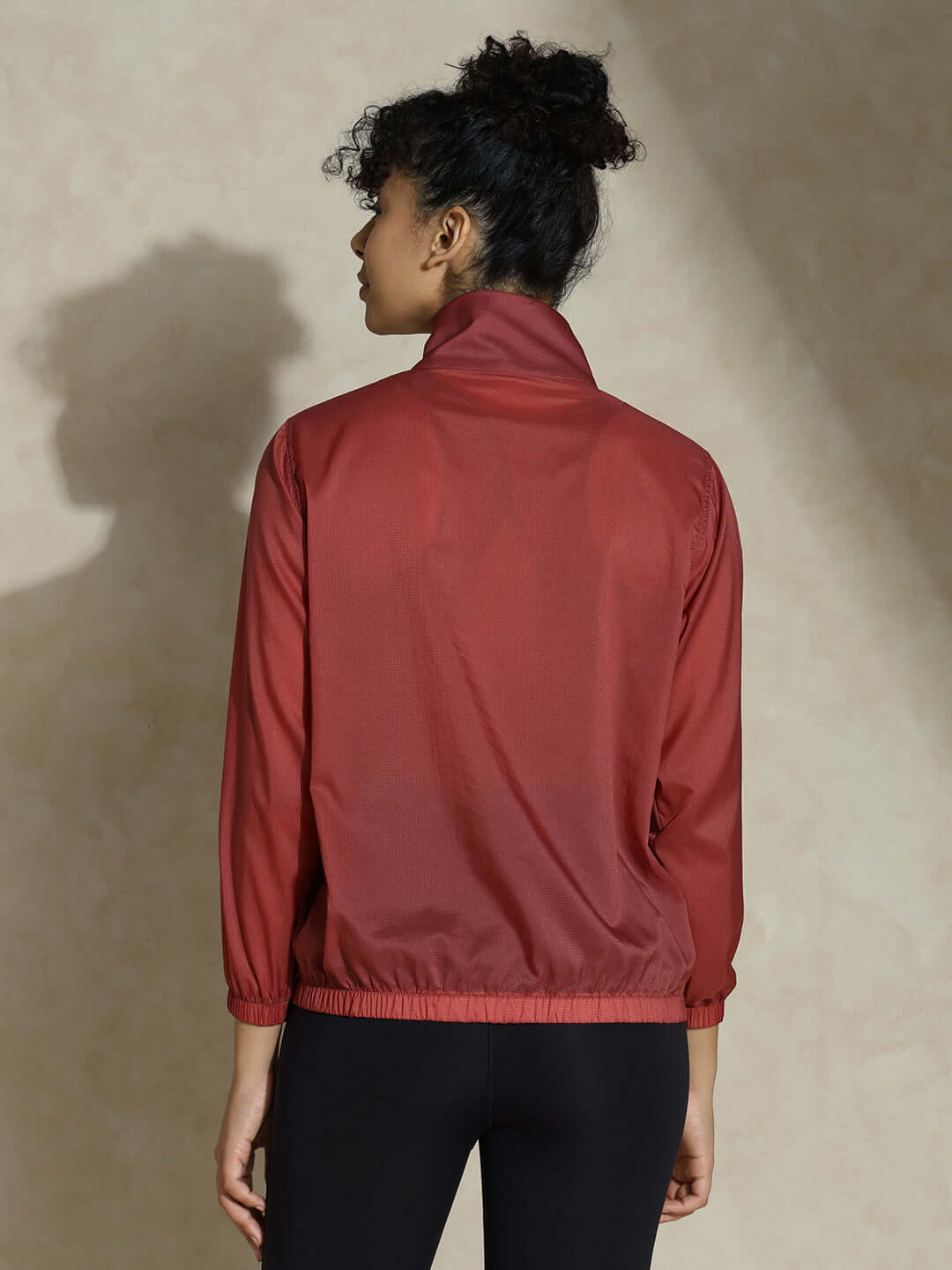 Shop-TraqLite Half Zip Performance Jacket Marsala