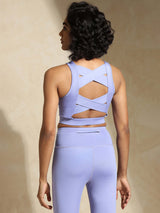Shop-Padded Cross Back Crop Top Periwinkle