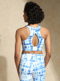 Shop-High Impact Action Bra With Clasp Indigo Shibori