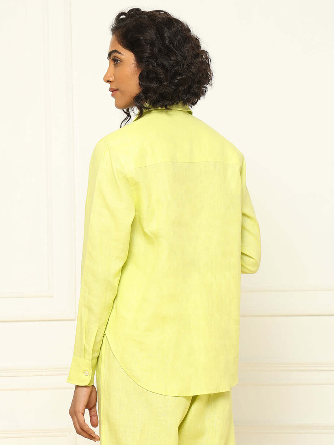 Shop-Linen Shirt Lime