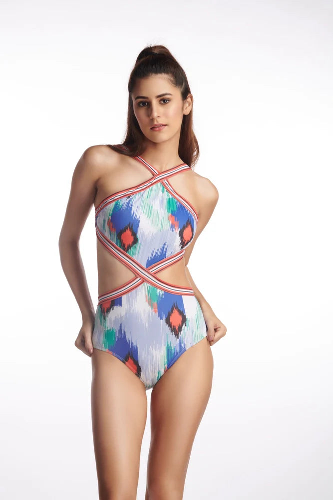 IKAT ILLUSION SWIMSUIT