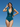 Teal Green Ruffle Monokini & Pina Colada Sarong Swim Set