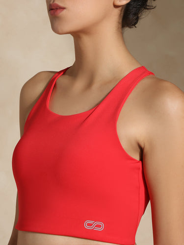 Valentine's special red high-impact action bra and luna sculpt leggings - Romantic gym wear gift for wife