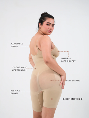 Butt Lifting Mid Thigh Bodysuit