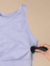 Shop-Padded Cross Back Crop Top Periwinkle