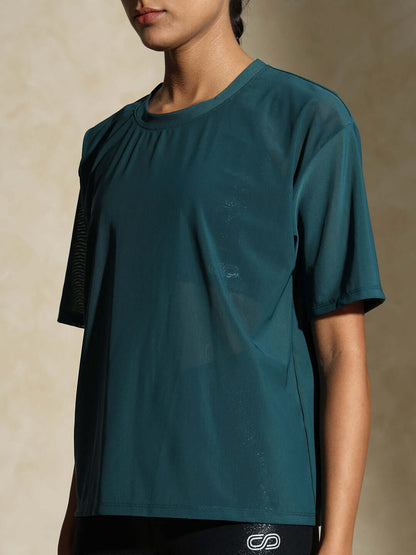 Traq Mesh Tee Teal