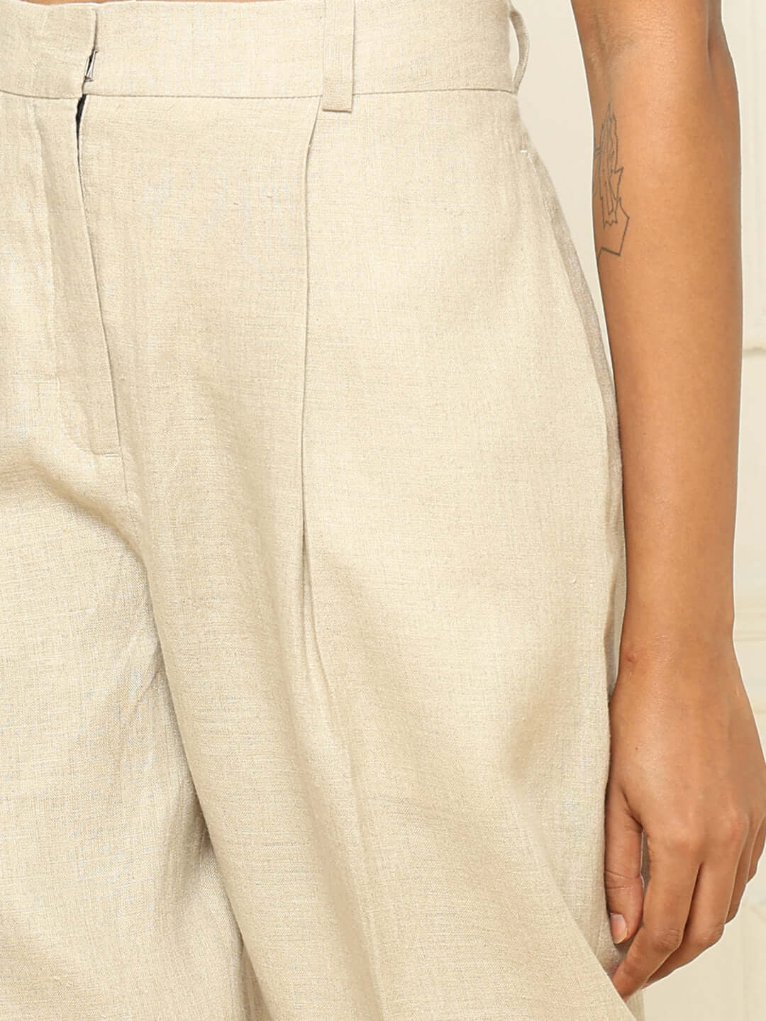 Shop-Linen Trousers Beige